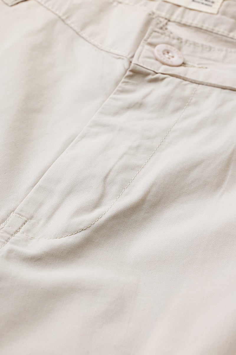SNITCH Relaxed Fit Cotton Light Beige Cargo Pants - Image 2